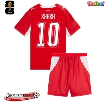 Szwajcaria Granit Xhaka #10 Koszulka Podstawowa dzieci MŚ 2026 Krótki Rękaw (+ krótkie spodenki)